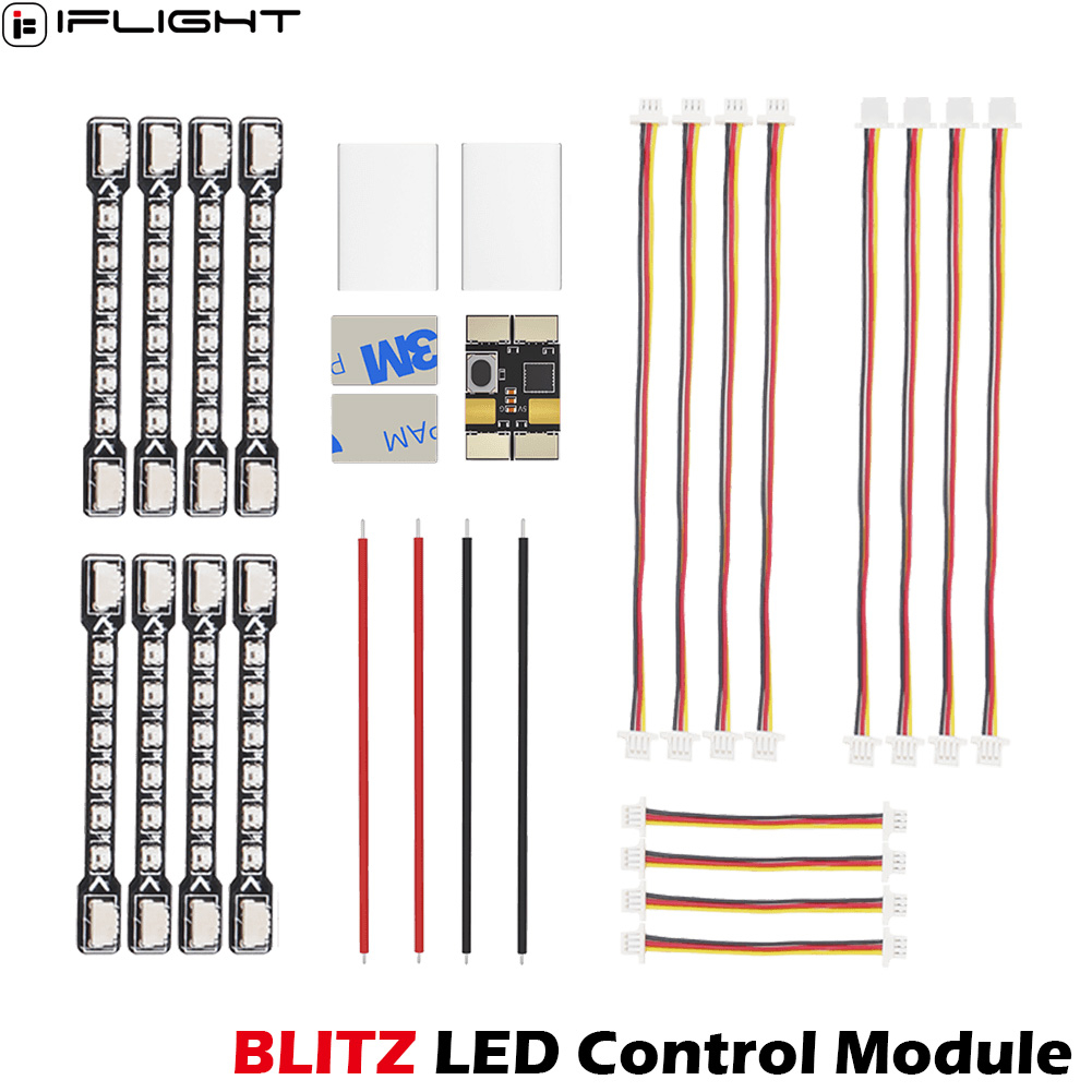 Foxeer Reaper F4 128K 65A Esc - IFlight BLITZ LED Control Module +