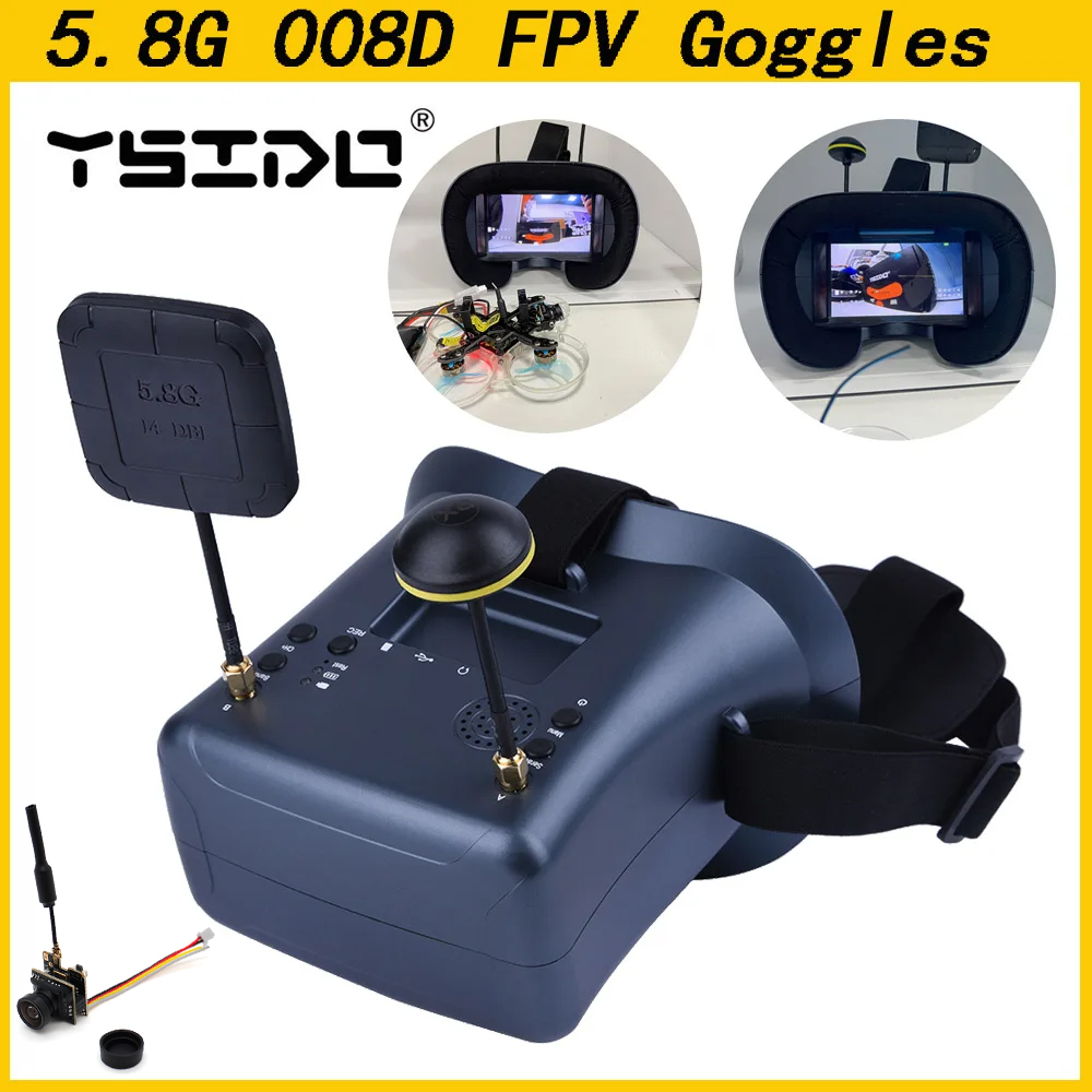 008D 5.8G 40CH 4.3 Inch 800*48 - огляд і ціна Skyzone Cobra X V2 Fpv Goggles